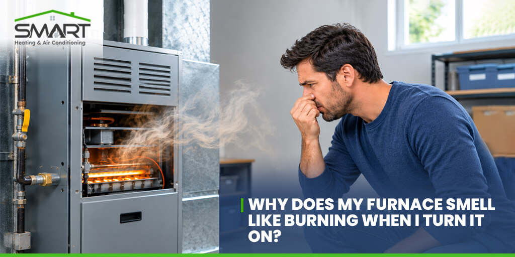 Why Does My Furnace Smell Like Burning When I Turn It On - Smart Heating and Air Conditioning